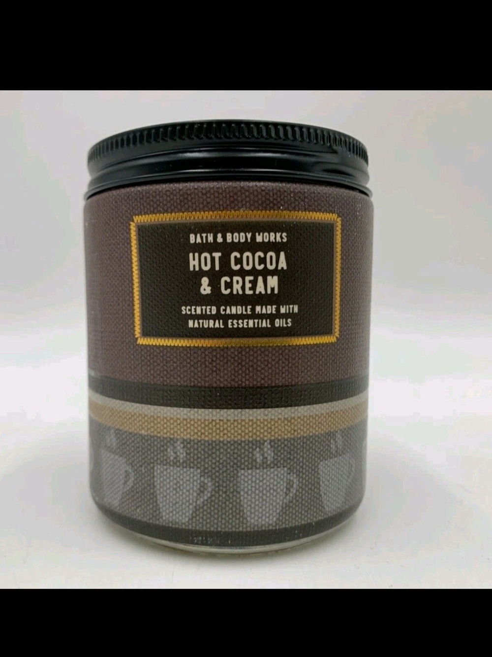 Bath & Body Works Hot Cocoa & Cream Candle - Brown